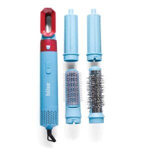 BLISS Blue 5 In 1 Hair Styler Dryer Curler And Hot Air Brush